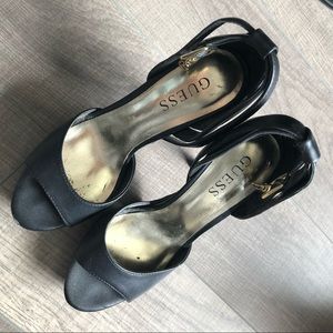 Guess Black Platform Heels